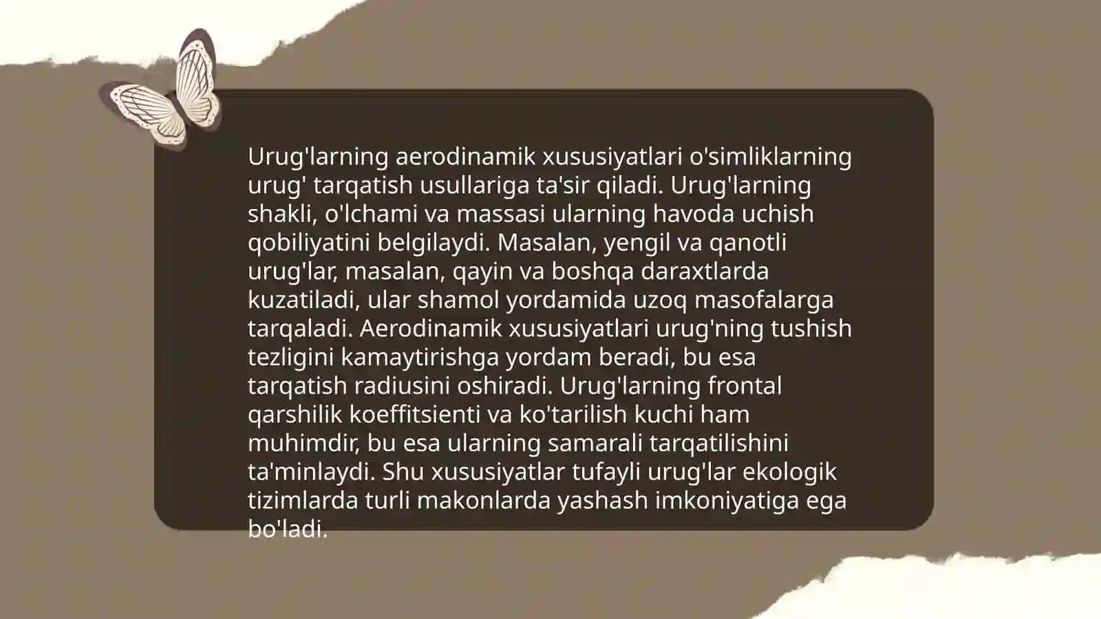 Meva va urug’larni shamol yordamida tarqalishi 4