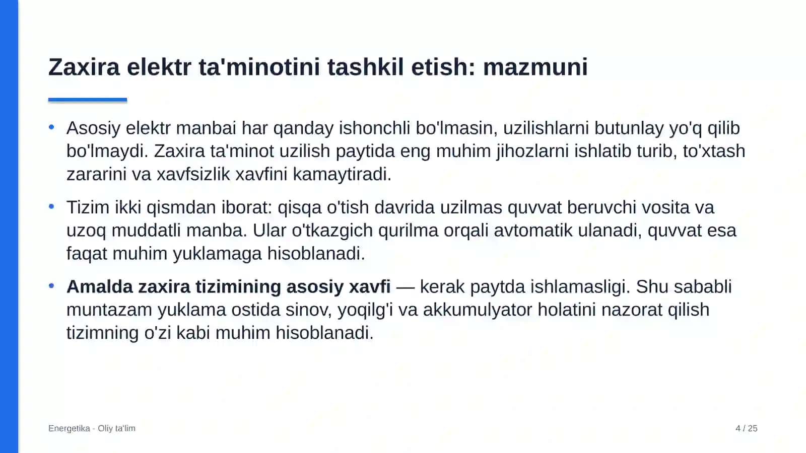 dorixonalarda zaxira elektr ta'minotini tashkil etish 1062 4