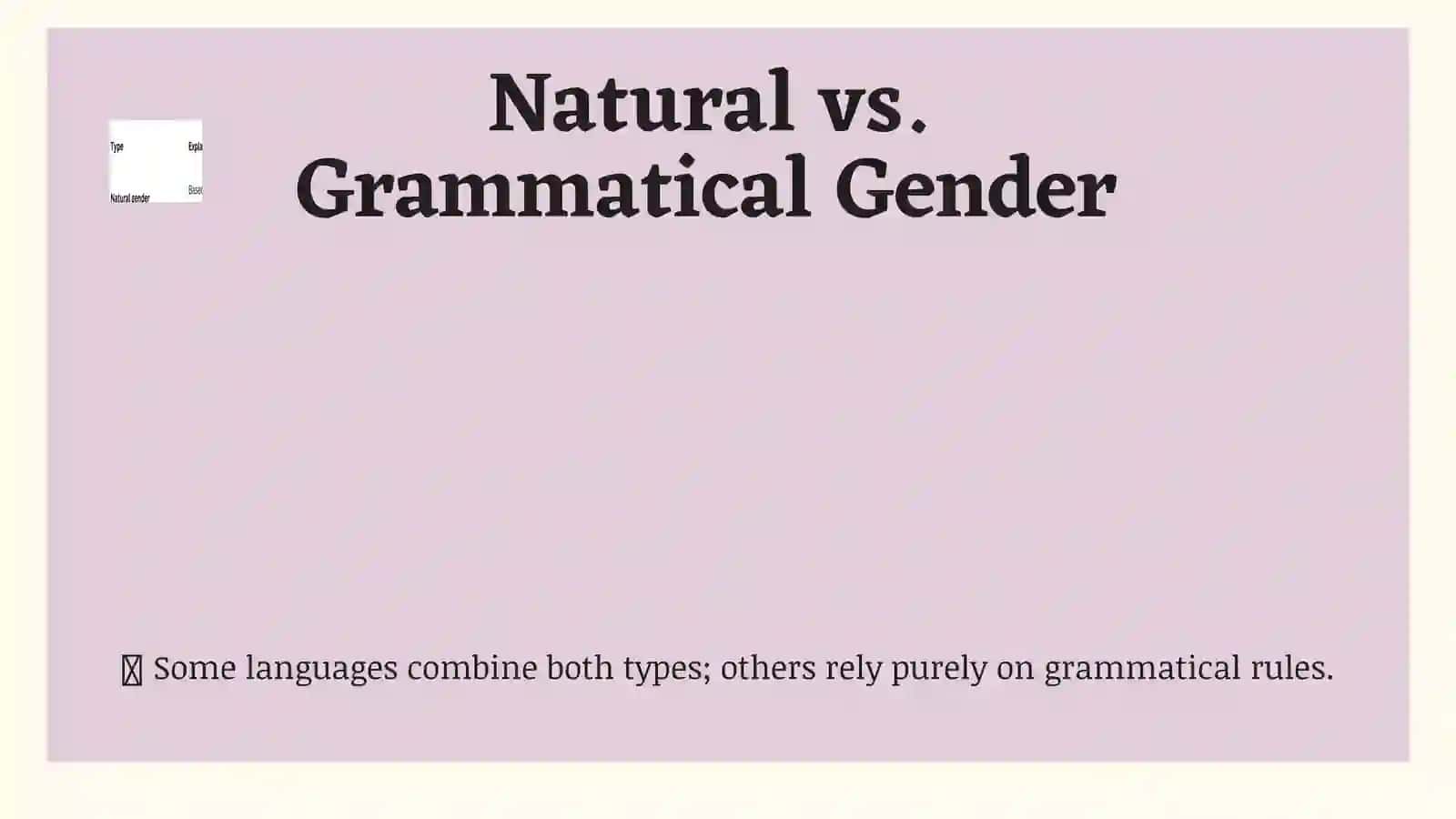 Typological category of gender in nouns 4