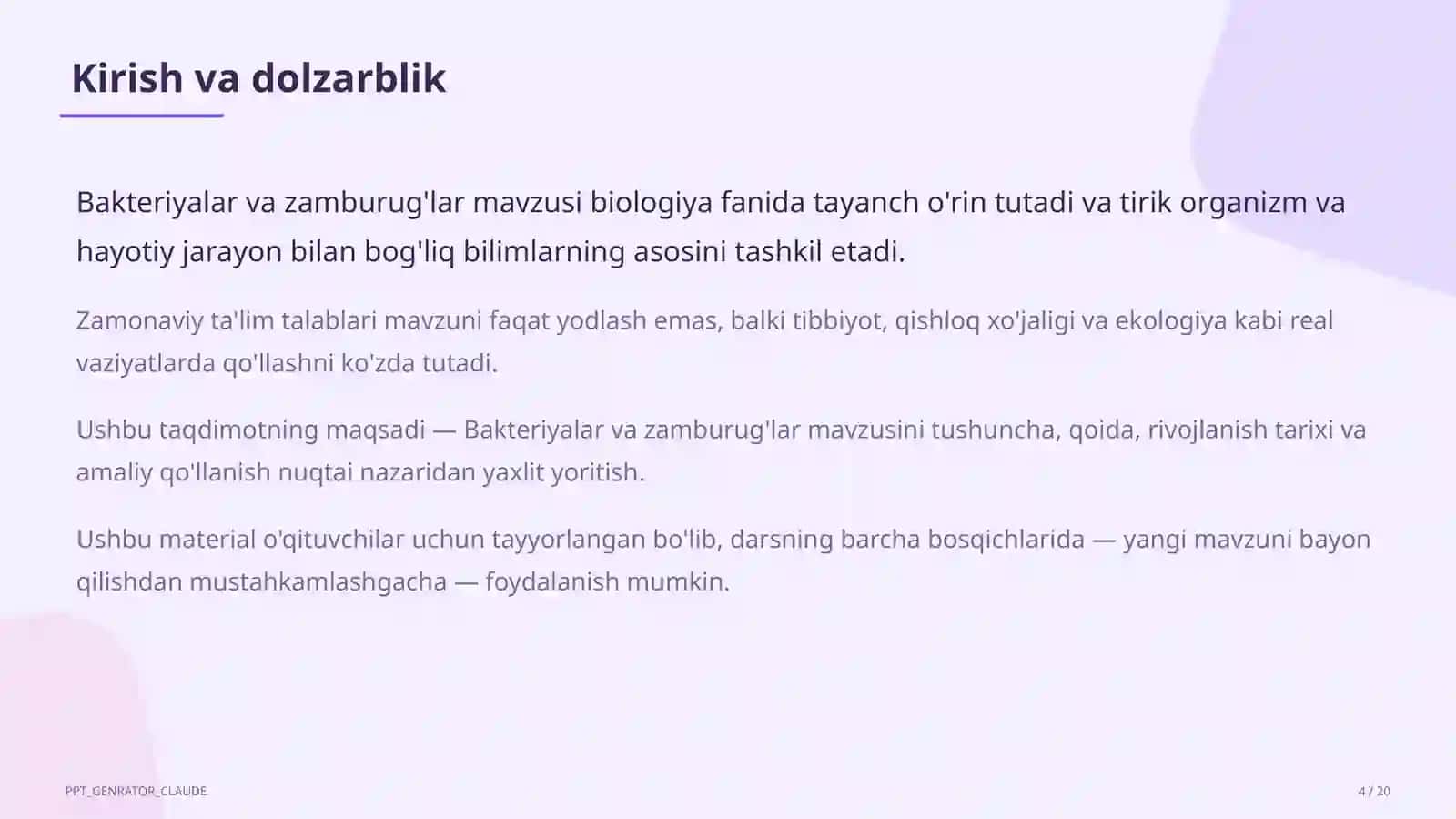 Bakteriyalar va zamburug'lar (6-sinf) 4