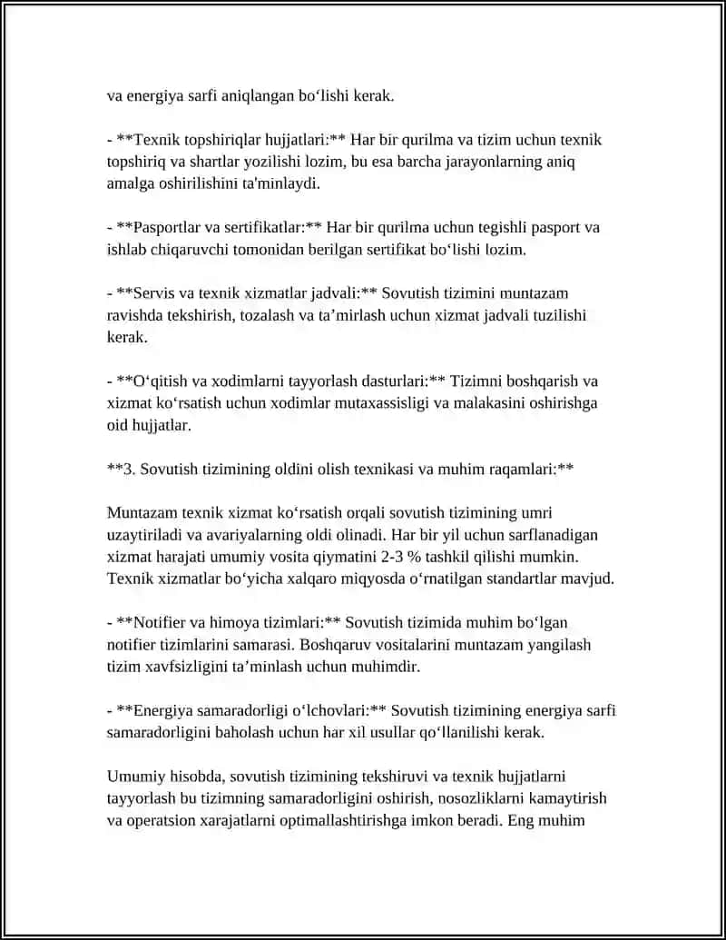 SOVUTISH TIZIMLARINI TEKSHIRISH 4
