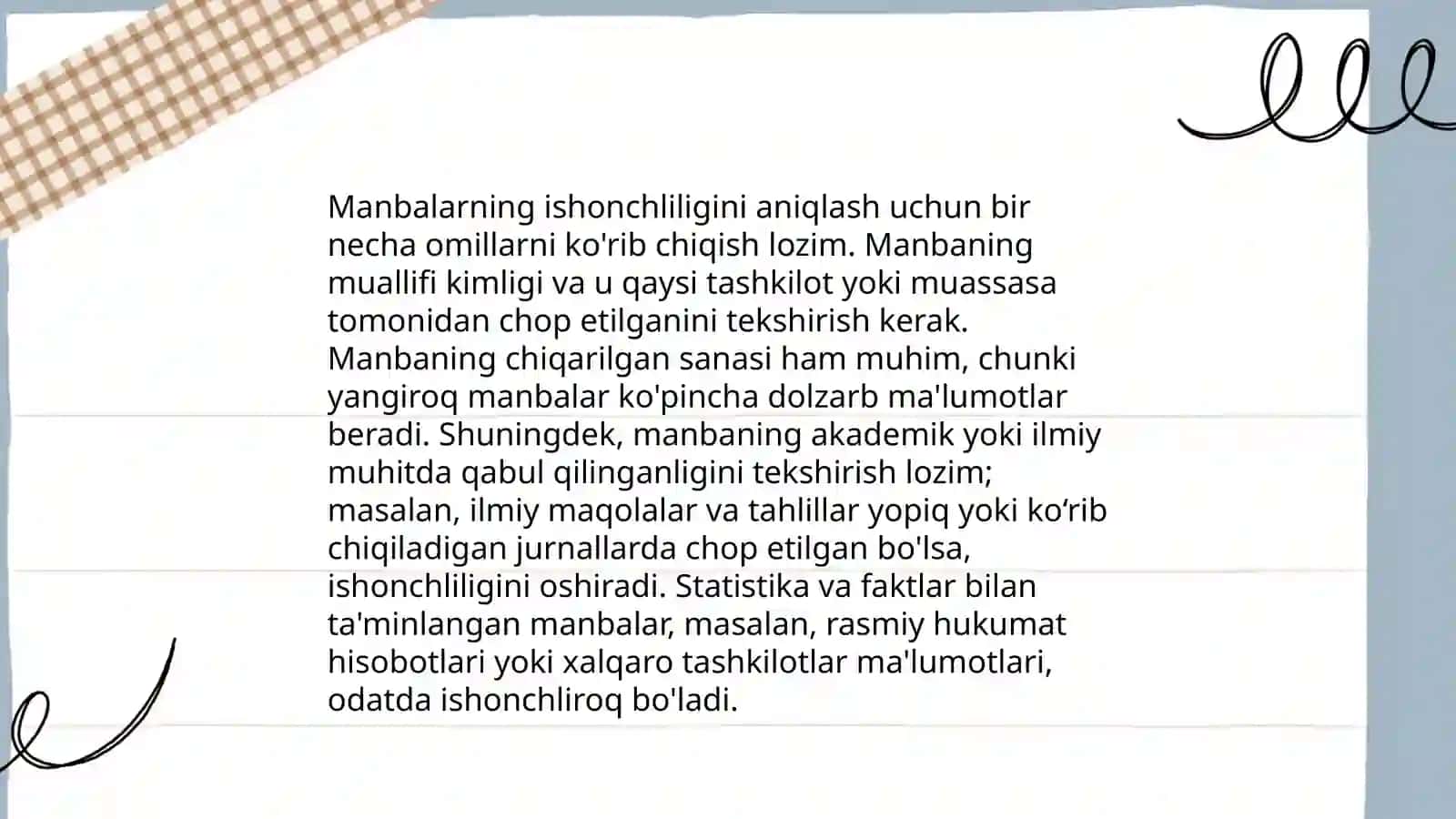 Tarixiy manbalar bilan ishlash usullari 4