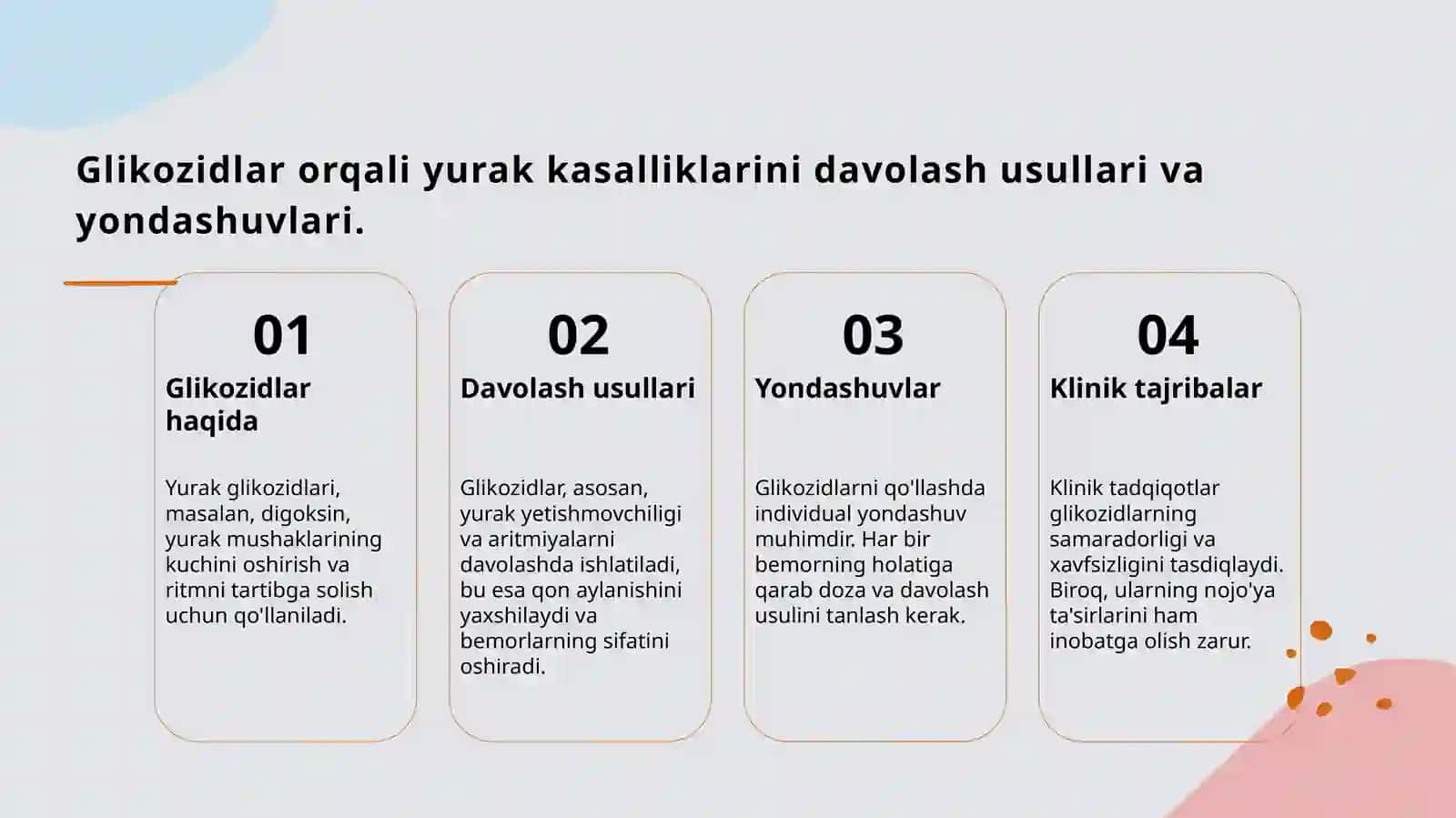 Yurak glikozidlarining kimyoviy tuzilishi va ahamiyati 4