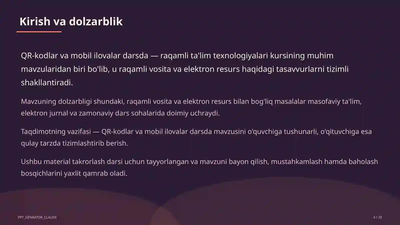 QR-kodlar va mobil ilovalar darsda 4
