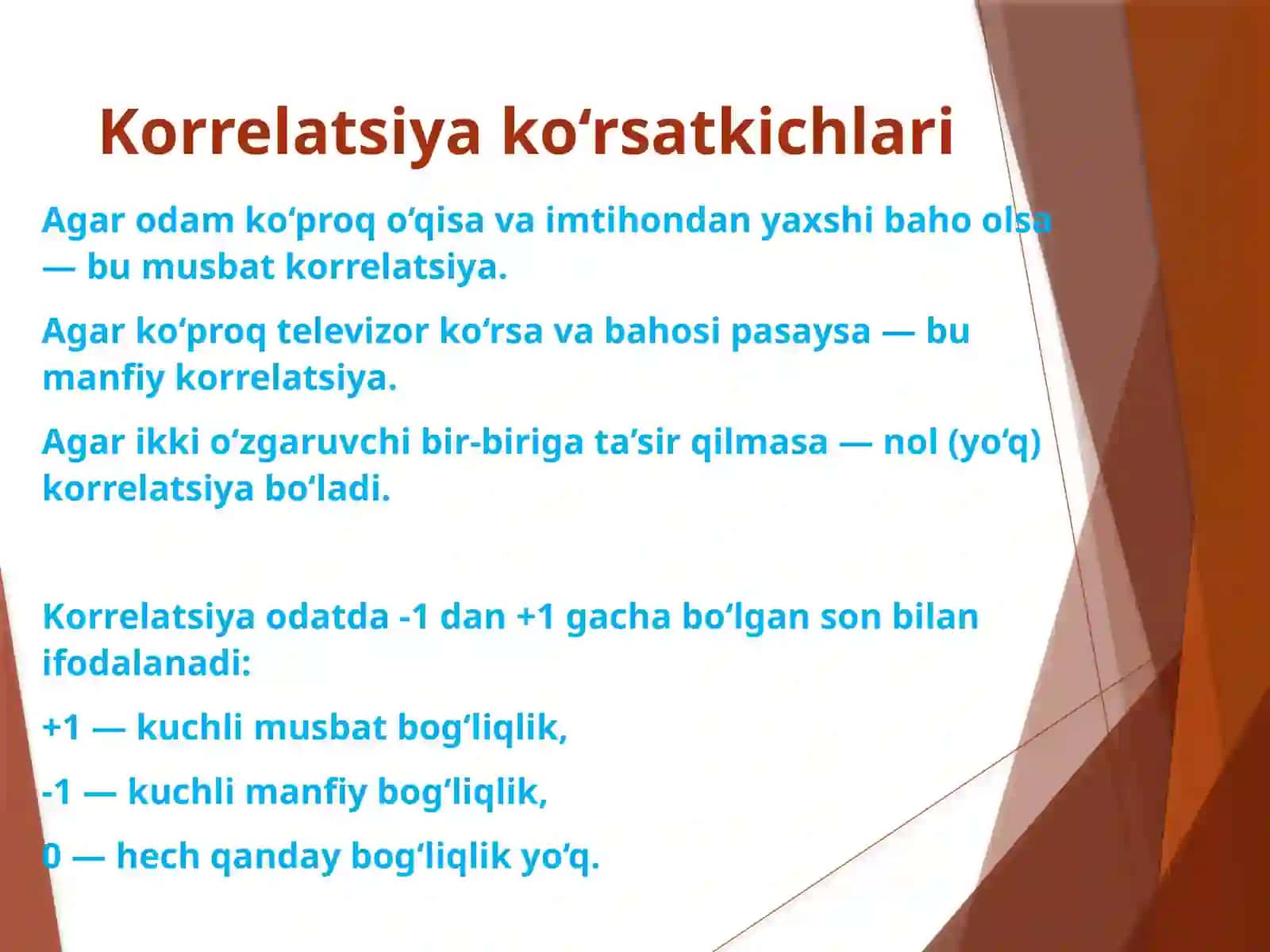 Korrelatsion tekshiruv usullari 4