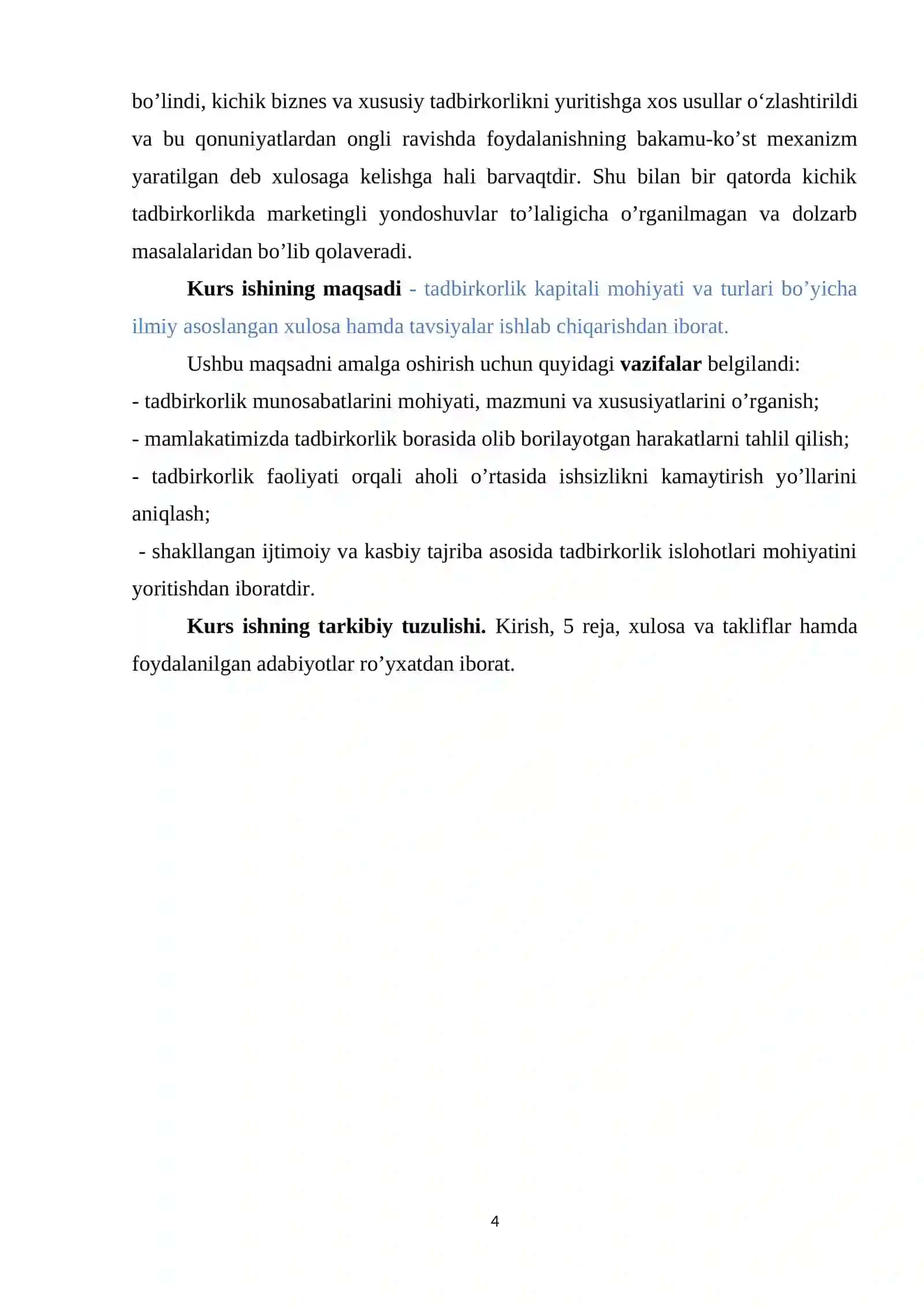Tadbirkorlik kapitalining mohiyati va turlari 4