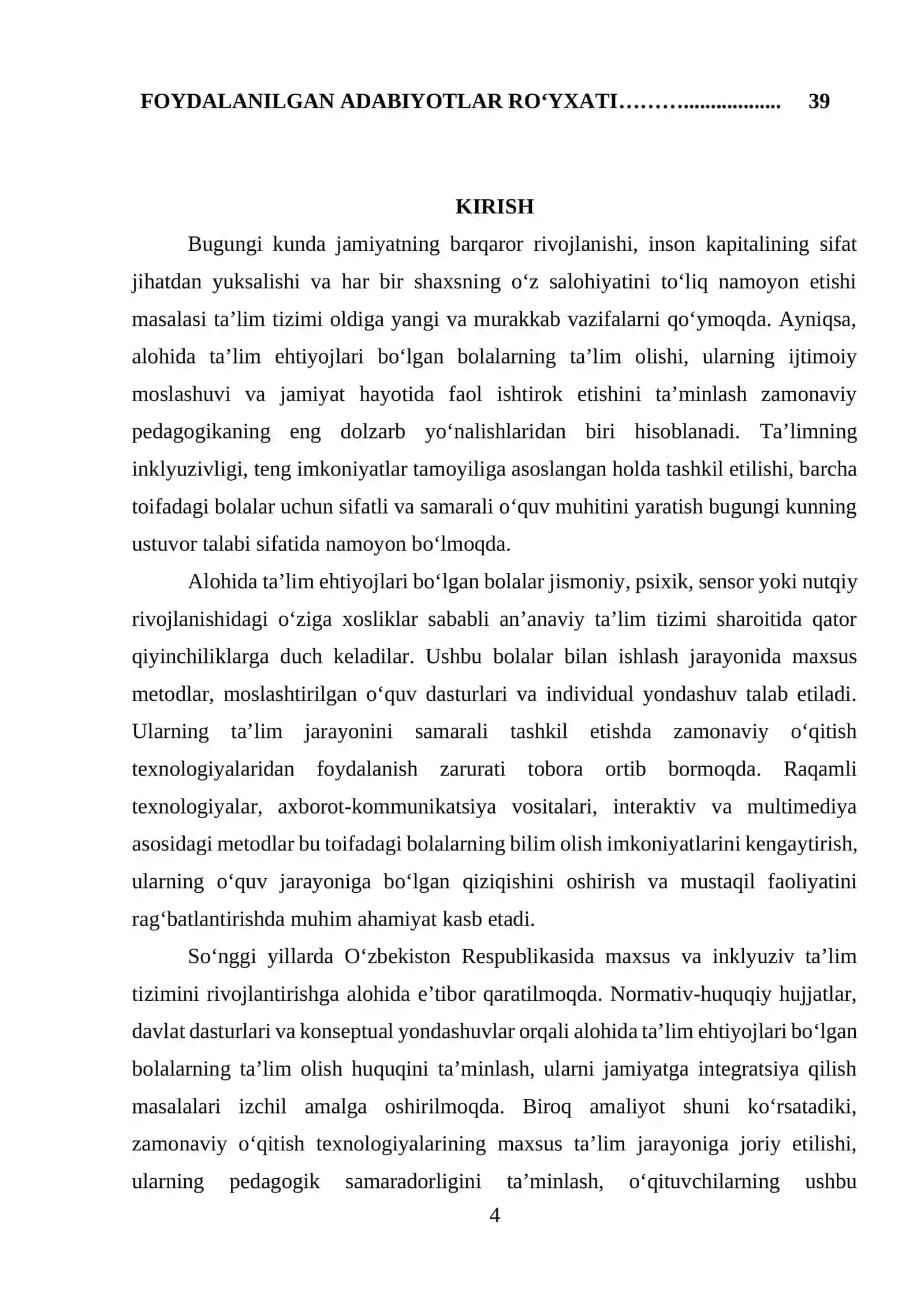Alohida taʼlim ehtiyojlari boʻlgan bolalarni zamonaviy oʻqitish texnologiyasi 4