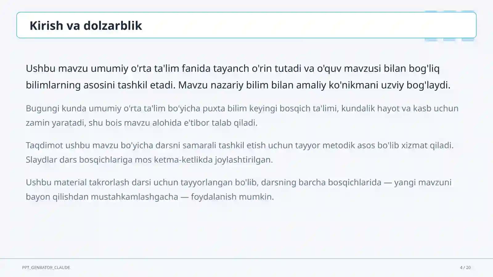 O'qish savodxonligi: matnni tushunish va tahlil qilish strategiyalari 4