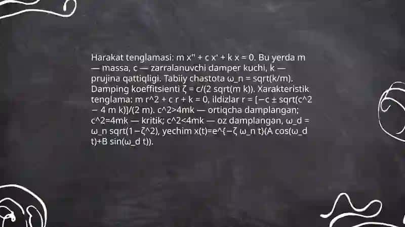 So'nuvchi tebranishlar 4