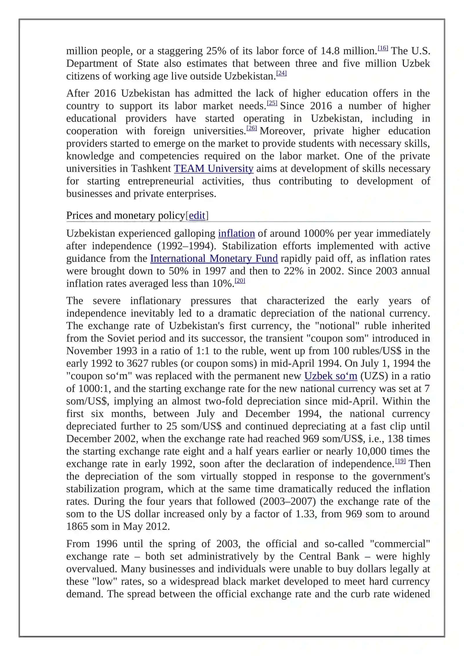 Economy of Uzbekistan 4