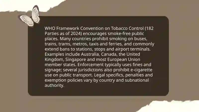 Smoking restrictions in different countries 4