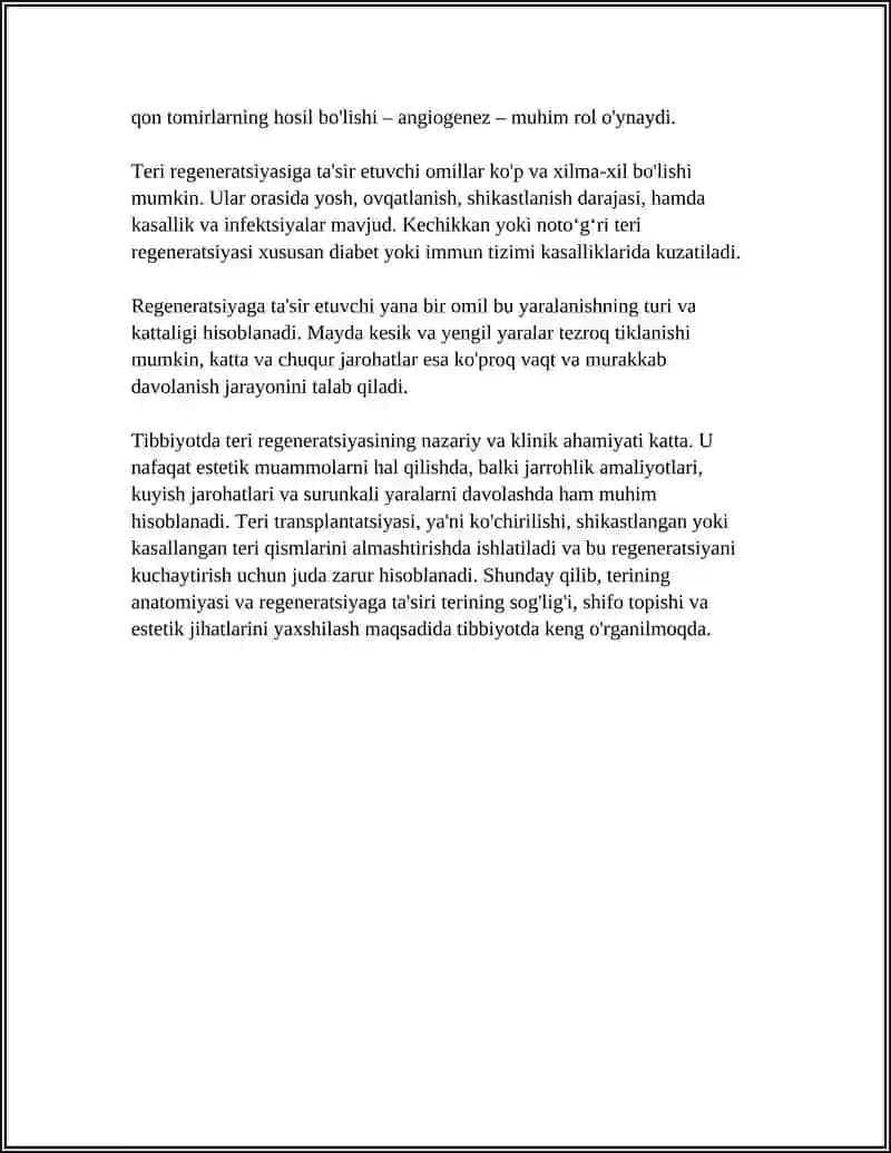 TERI REGENERATSIYASI VA TRANSPLANTATSIYASI. NAZARIY VA KLINIK AHAMIYATI 4