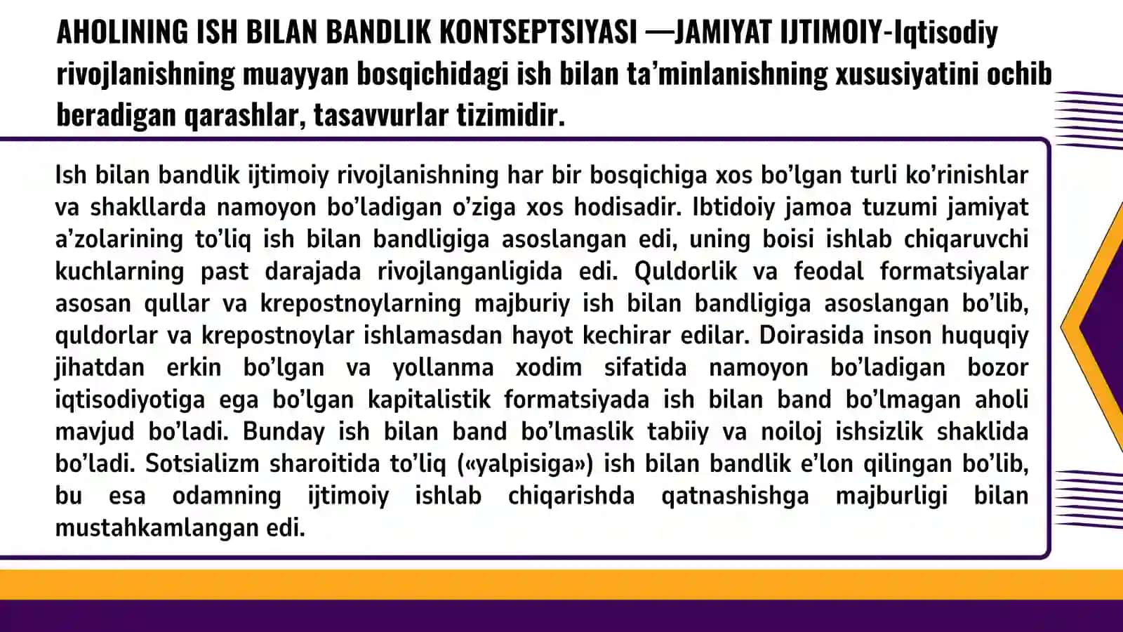 Ish bilan bandlikning ijtimoiy-iqtisodiy mohiyati 4