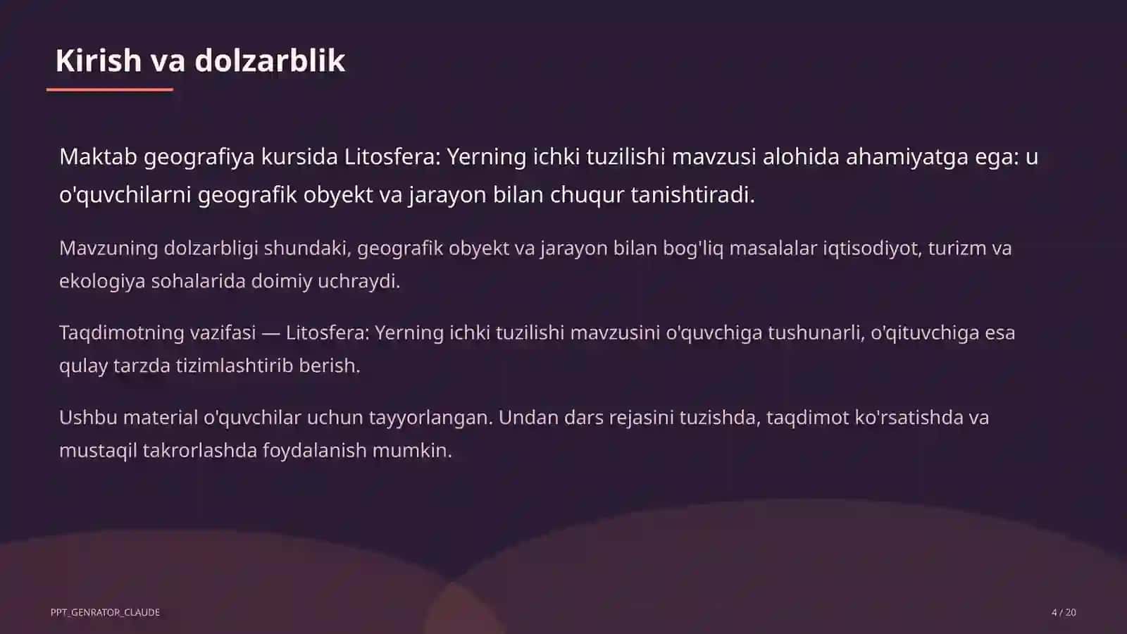 Litosfera: Yerning ichki tuzilishi (5-sinf) 4