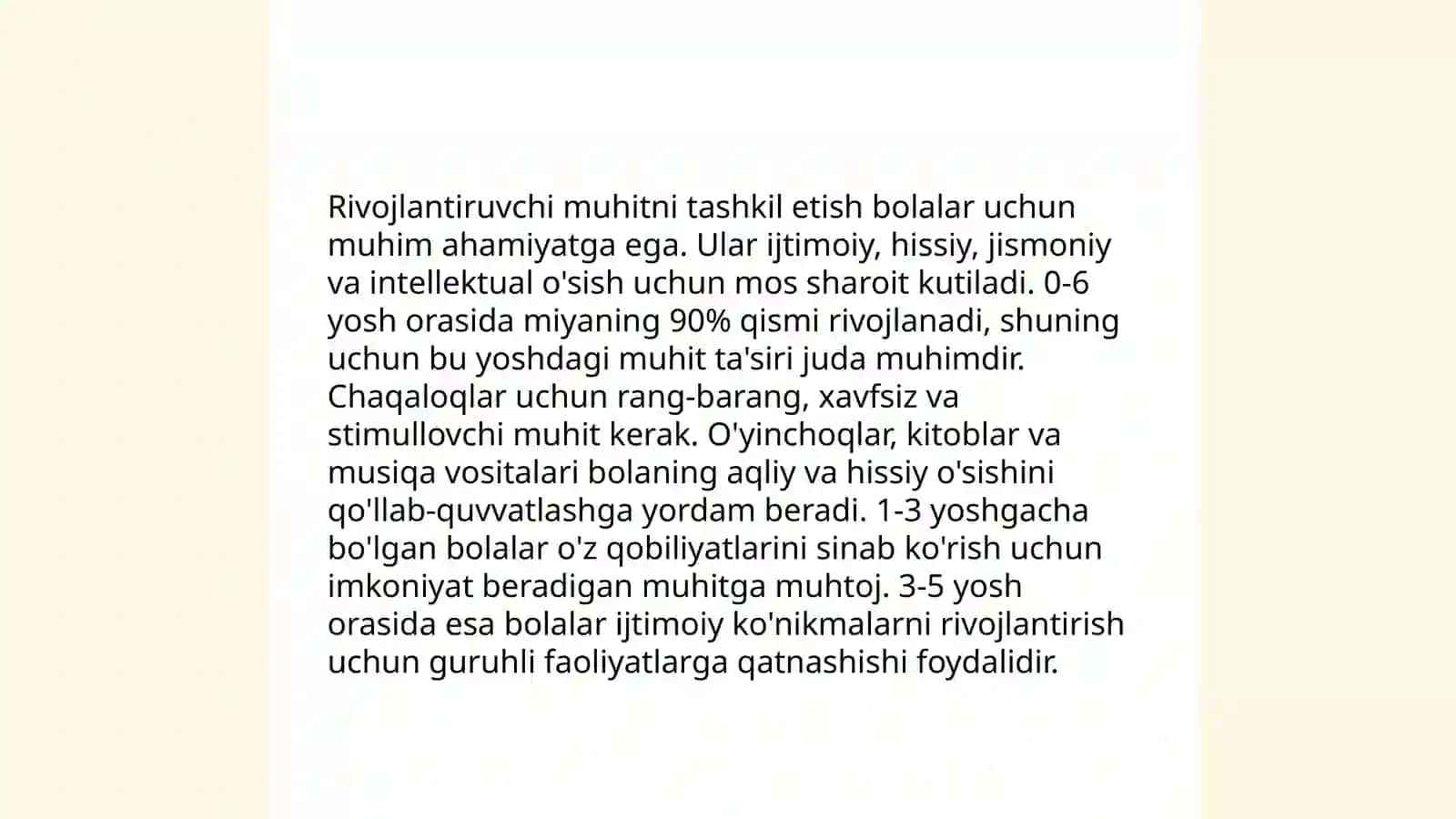 Guruhlardagi rivojlanish markazlari va rivojlantruvchi muhitni tashkil etishda bolalarning komunikativ faoliyatini tashkil etish 4