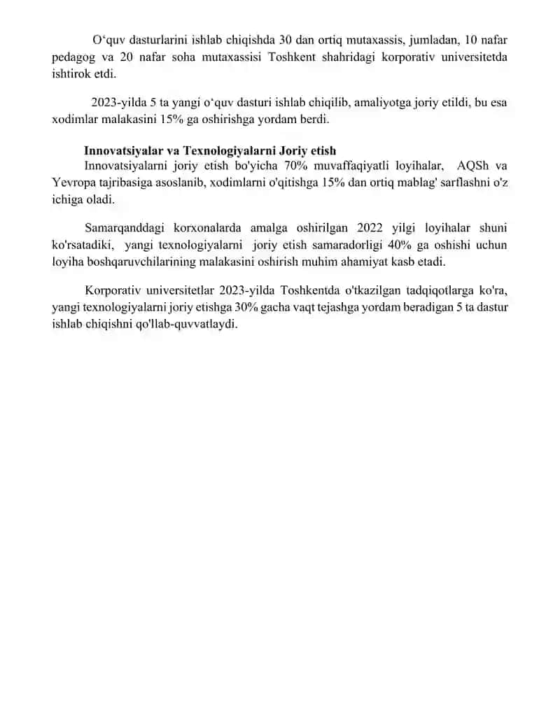 Korporativ universitetning vazifalari 4