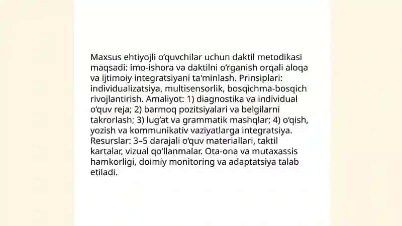Daktil va imo-ishora nutqini o‘quv tarbiya va ommaviy-madaniy ishlardan qo‘llanilishi 4