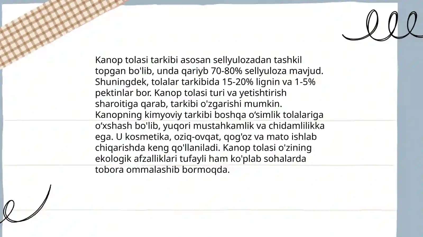 Kanop tolasining sifatini belgilovchi standartlar 4