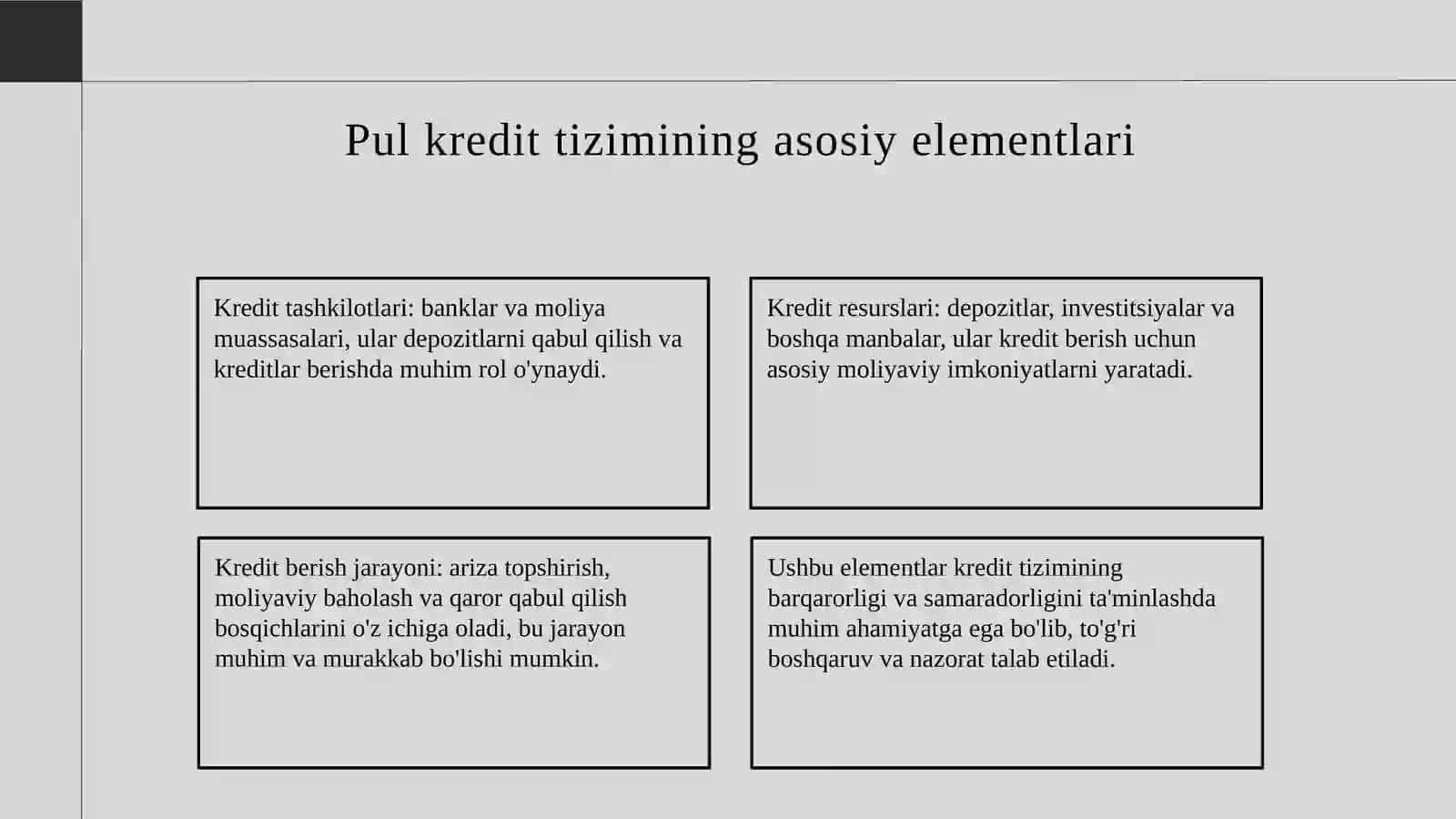 Pul kredit tizimi 4
