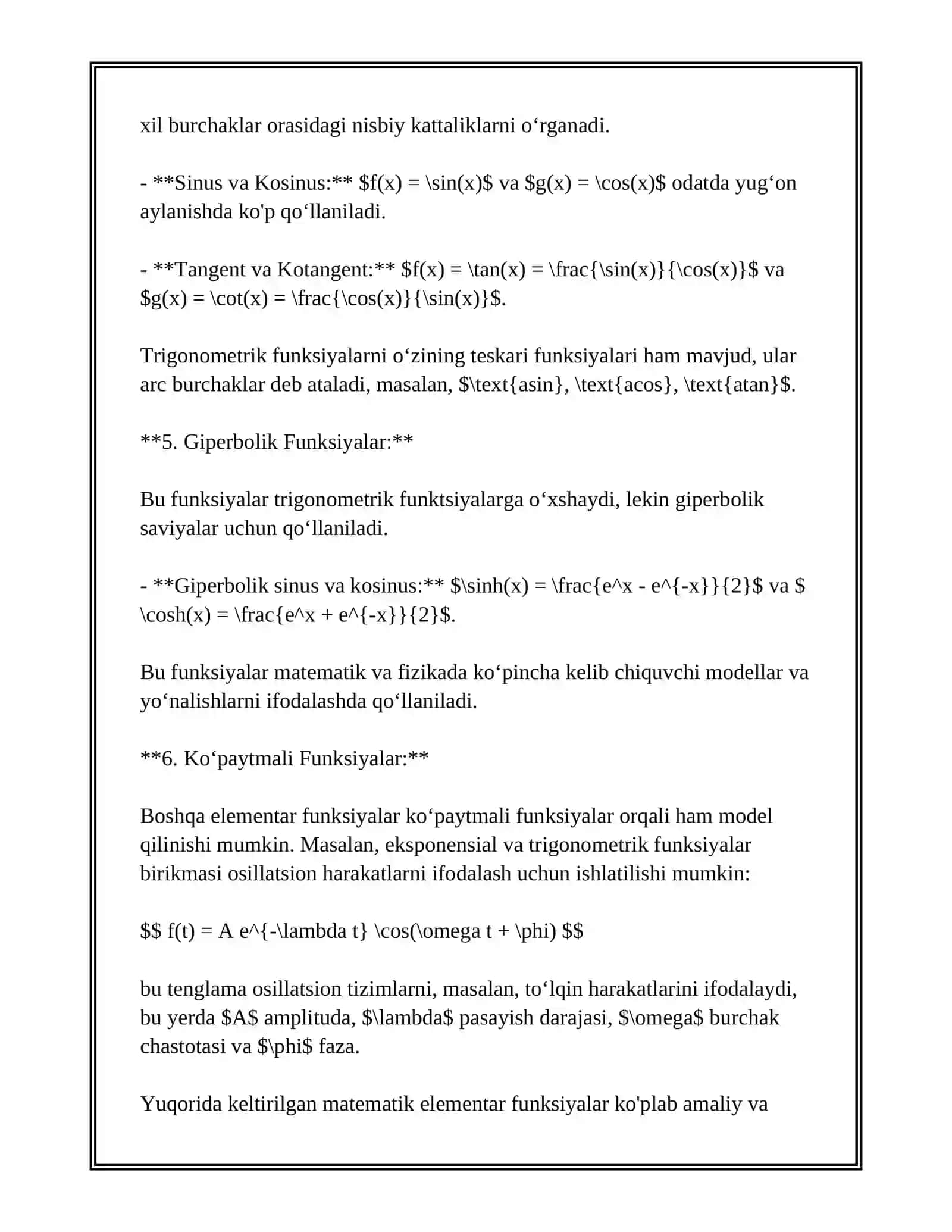 ELЕMЕNTAR FUNKTSIYALAR. 4