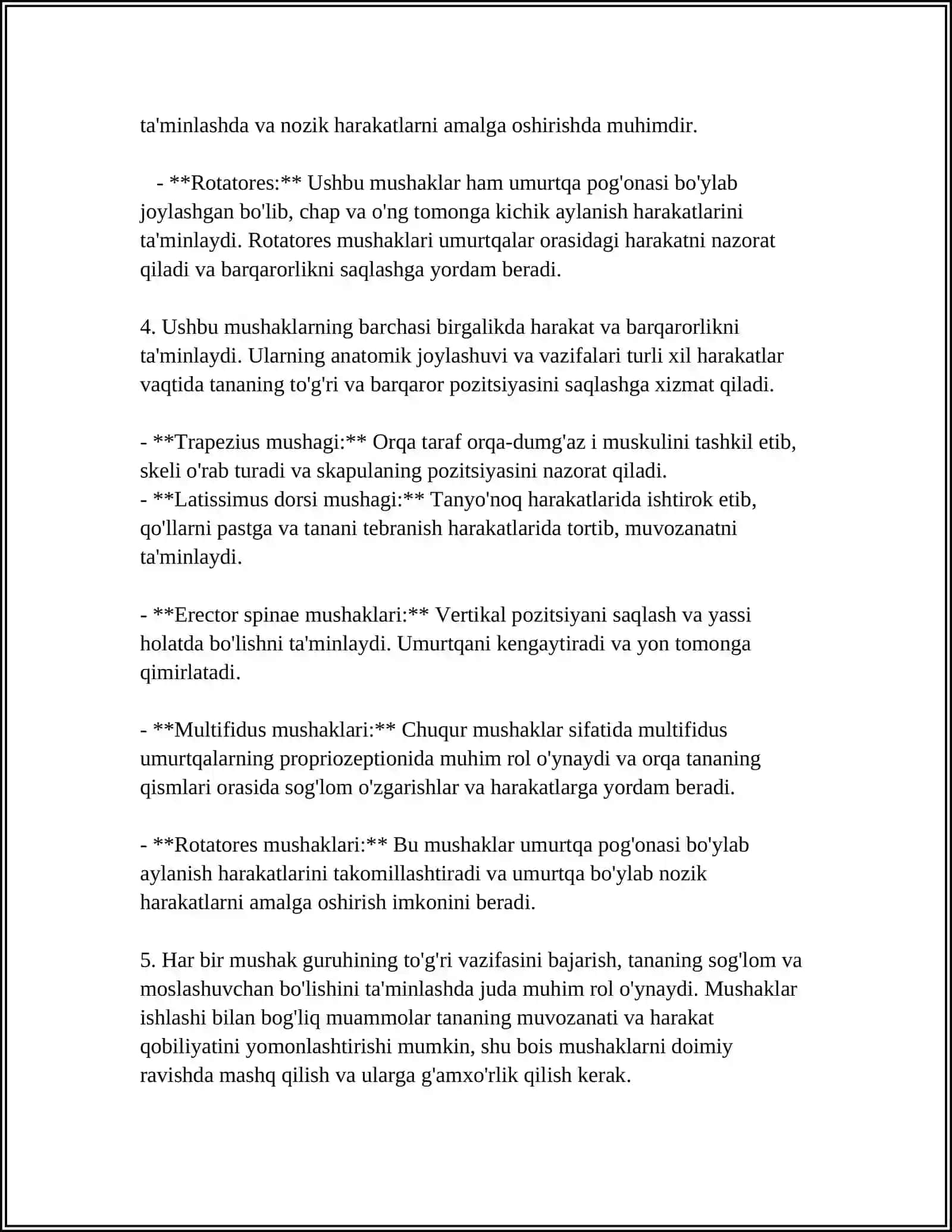 GAVDANING ORQA GURUH YUZA VA CHUQUR GURUH MUSHAKLARI.ULARNING YOSHGA QARAB OʻZGARISHI 4