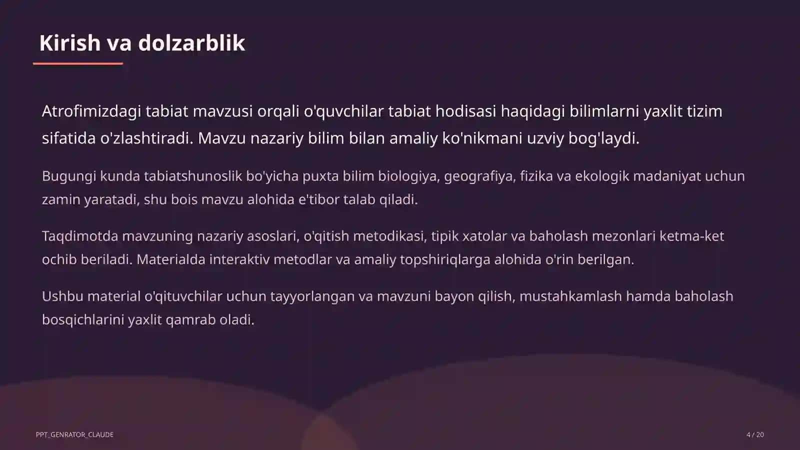 Atrofimizdagi tabiat (1-sinf) 4