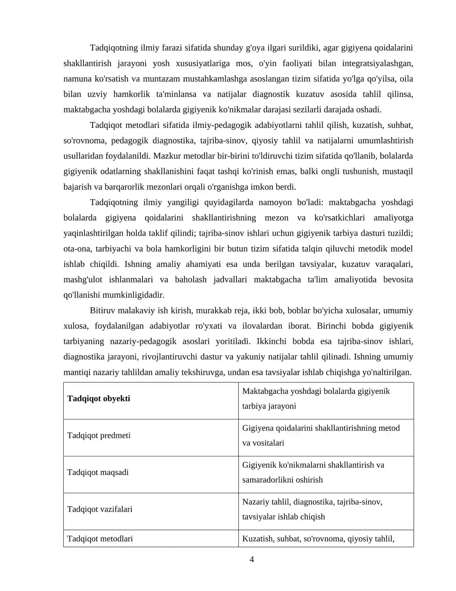 MAKTABGACHA YOSHDAGI BOLALARDA GIGIYENA QOIDALARINI SHAKLLANTIRISH 4