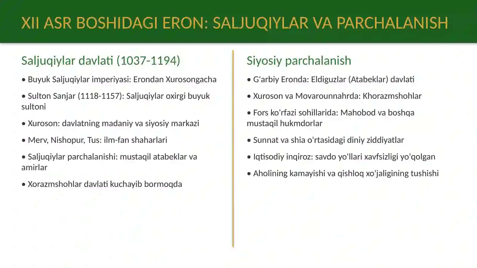 XII-XVII asrlarda Eron 4