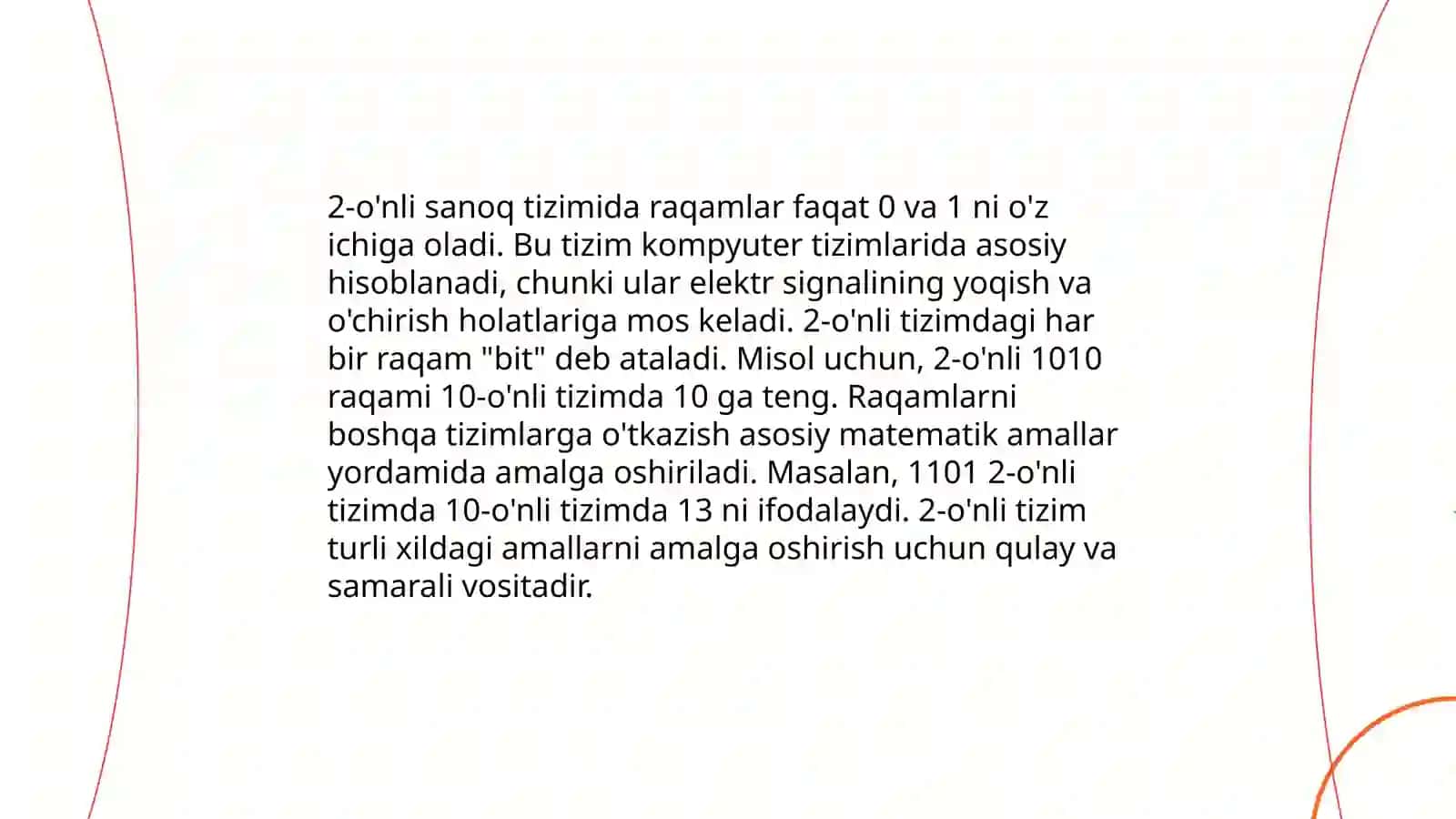 O'nli sanoq tizimi 4