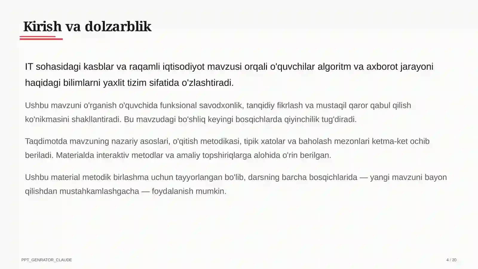 IT sohasidagi kasblar va raqamli iqtisodiyot (11-sinf) 4