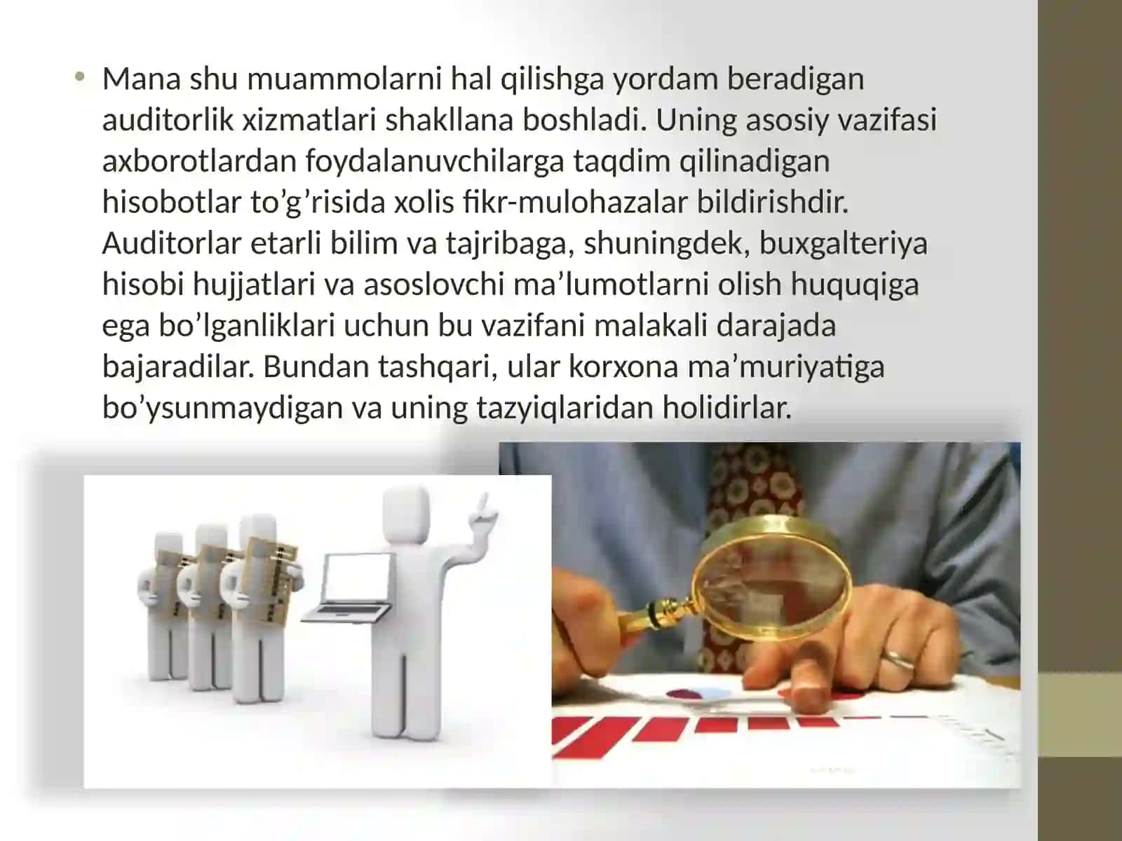 Jahonamaliyotida auditning rivojlanish bosqichlari 4