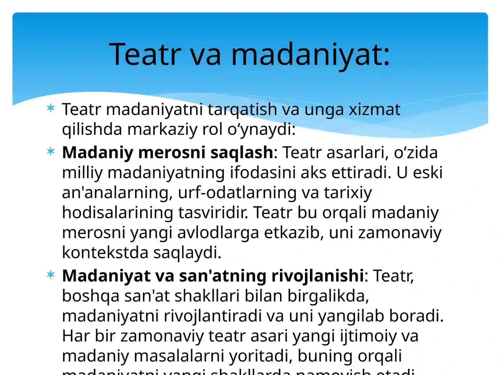 Teatr tarbiya, madaniyat, ma’naviyat va ma’rifat axborot maskani sifatida 4