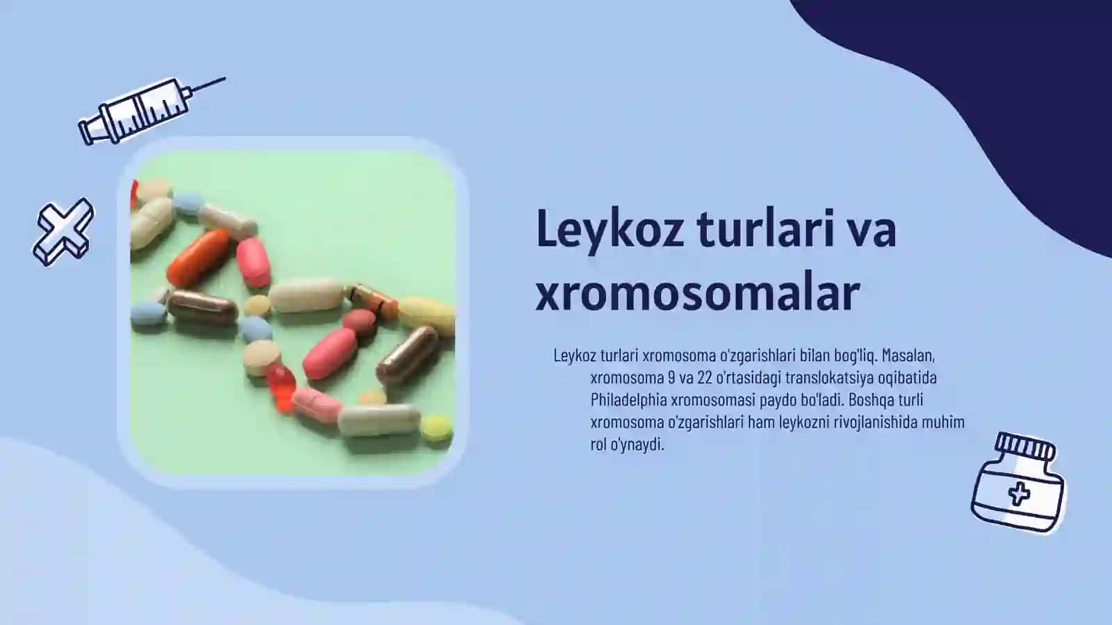 Leykoz rivojlanishida xromosoma oʻzgarishlarini roli 4