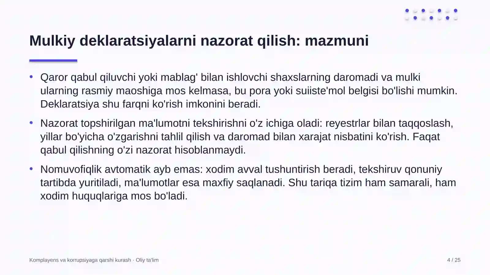 onkologiya markazlarida mulkiy deklaratsiyalarni nazorat qilish 3460 4