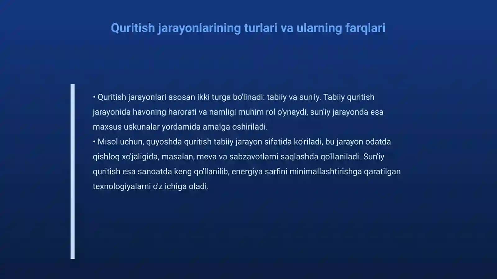 Quritish. Umumiy tushunchalar. Ideal va real quritish jarayonlari 4