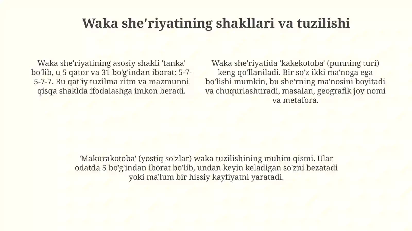 Vaka she’riyati 4