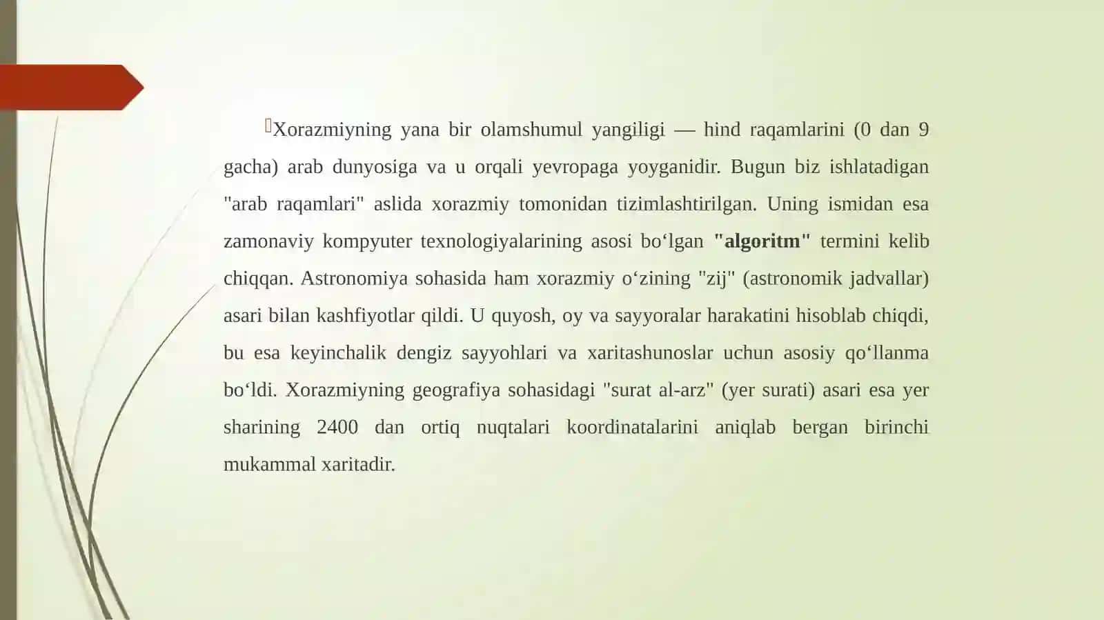 O‘RTA ASRLARDA SHARQ UYG‘ONISH DAVRI ILM-FANI: AL-XORAZMIY VA BERUNIY MEROSI 4