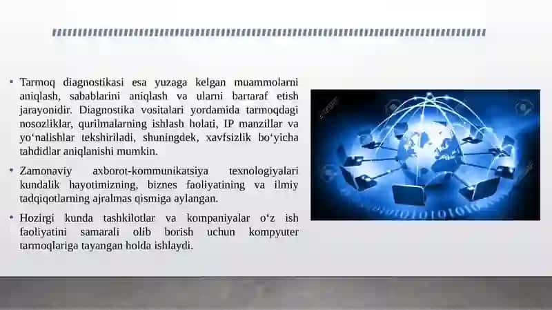 TARMOQ MONITORINGI VA DIAGNOSTIKASI ASOSLARI 4