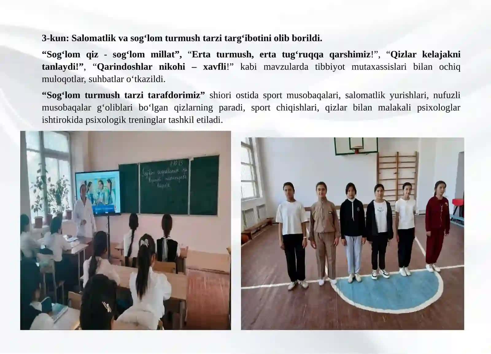 Ta’lim, ilm va innovatsiyaga bag‘ishlangan tadbirlar o‘tkazish 4