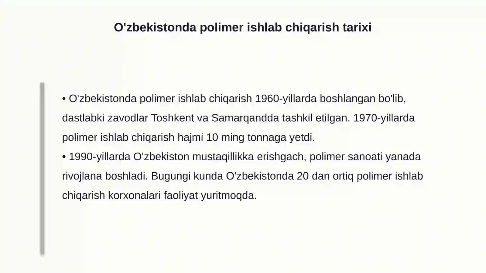 Polimer kimyosi fani va uning istiqbollari 4