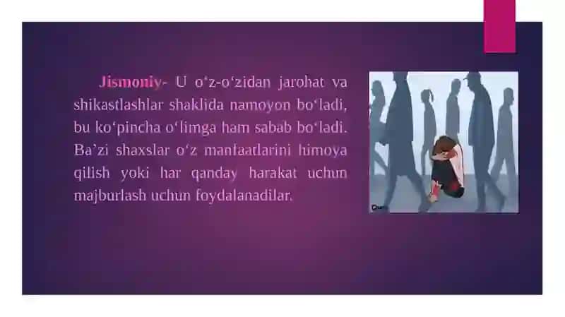 Zo‘ravonlik turlari. 4