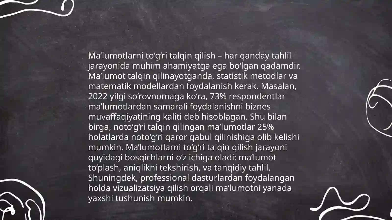 Malumotlarni vizualizatsiya qilishdagi qiyinchiliklar 4