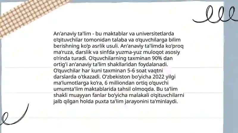 Ta’lim shakli va uni tashkil etish tushunchasi 4