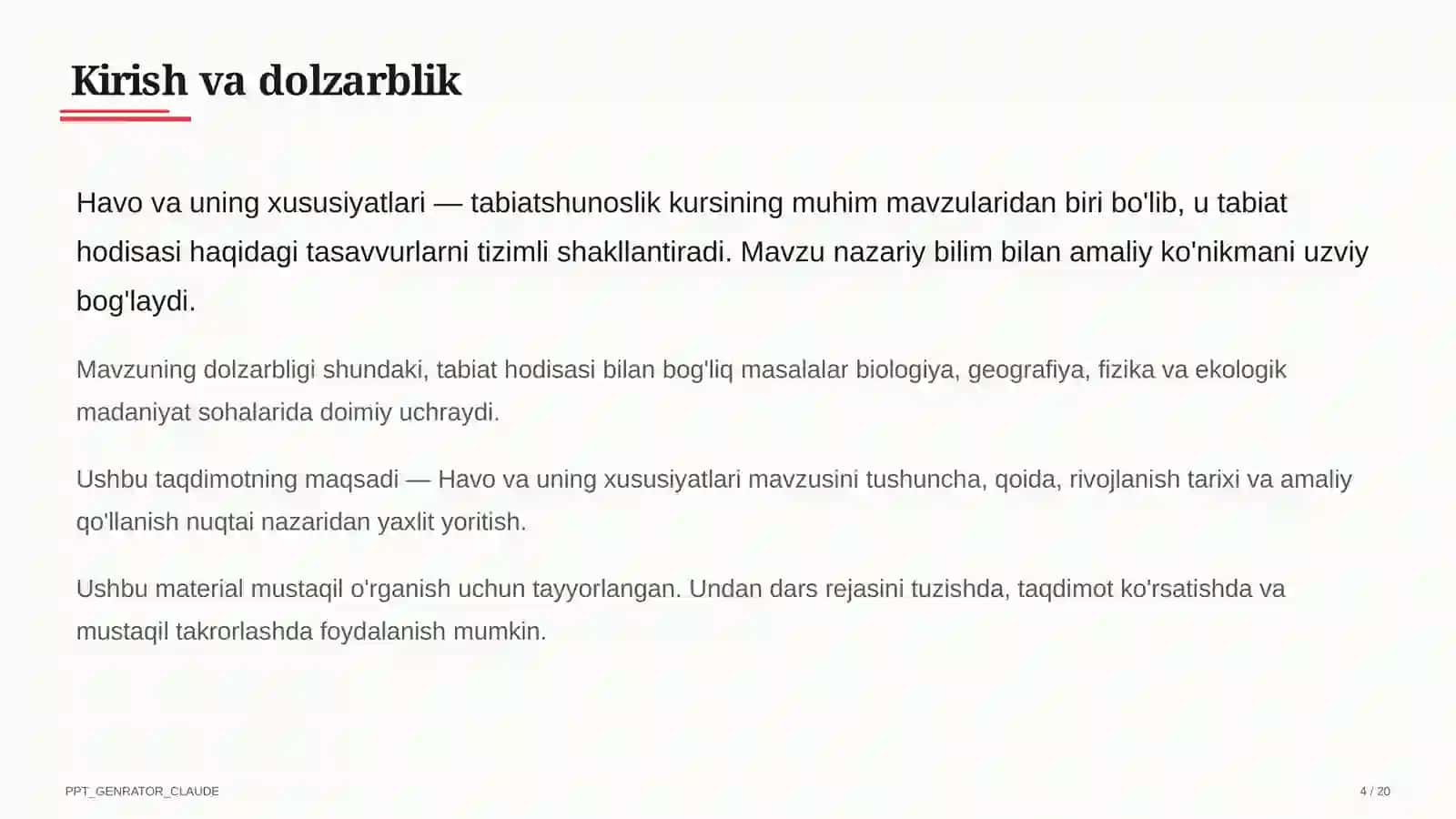 Havo va uning xususiyatlari (2-sinf) 4