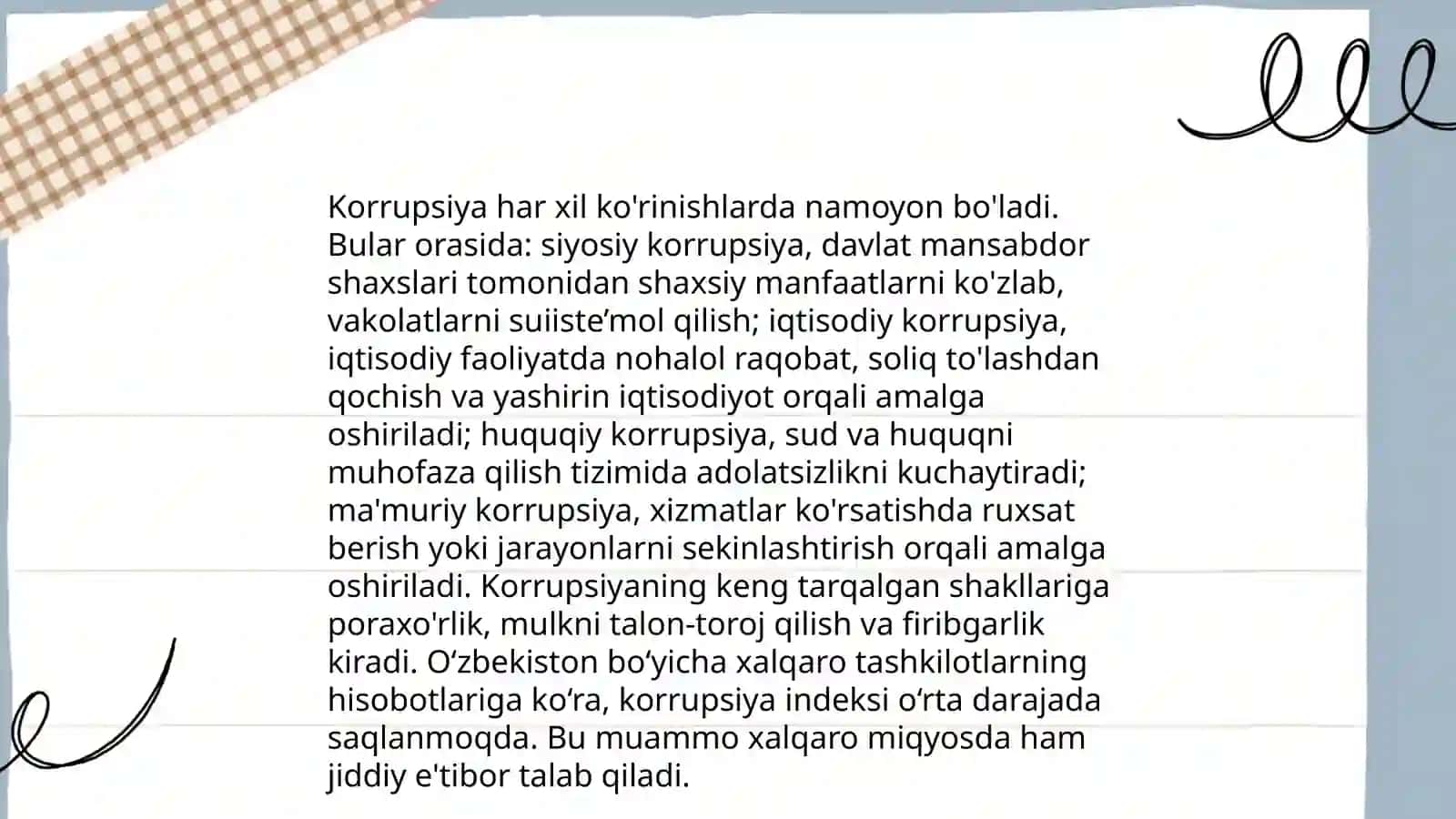 Korrupsiya tushunchasi va uning oqibatlari 4