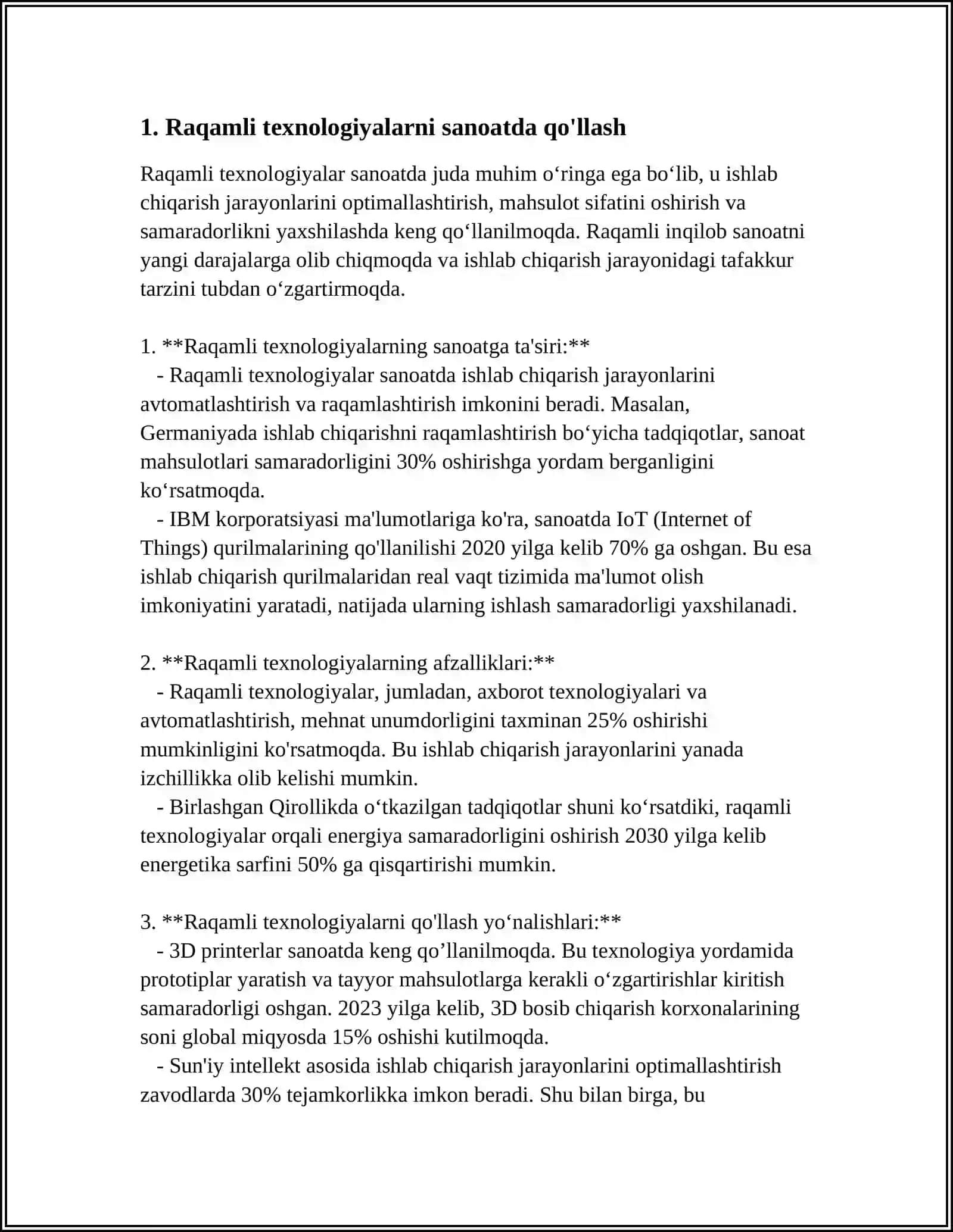 IQTISODIYOTNING TURLI TARMOQLARIGA RAQAMLI TEXNOLOGIYALARNI JORIY ETISH 4