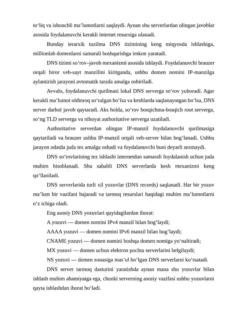 DNS server tarmoq dasturini yaratish 4