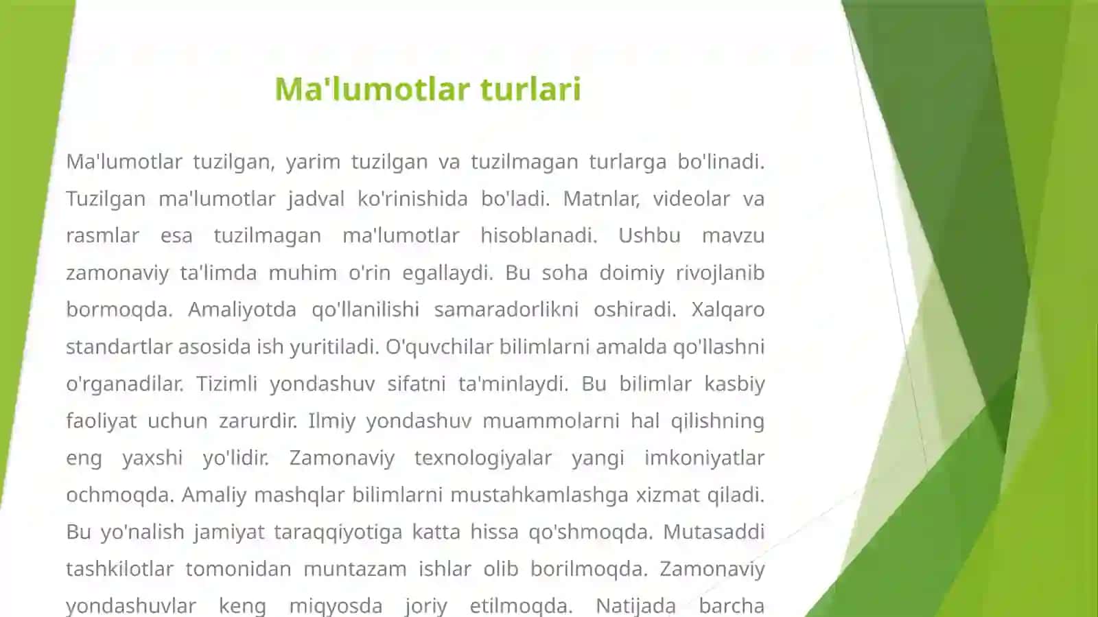 BIG DATA: KATTA MA'LUMOTLARNI QAYTA ISHLASH TEXNOLOGIYALARI 4