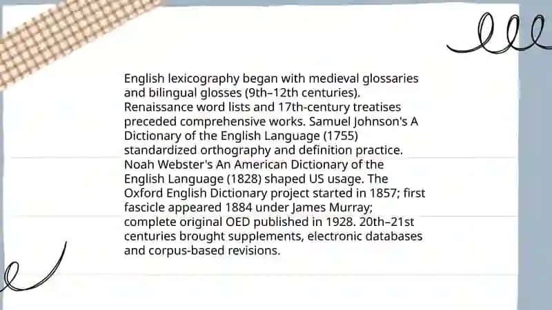 Lexicography 4