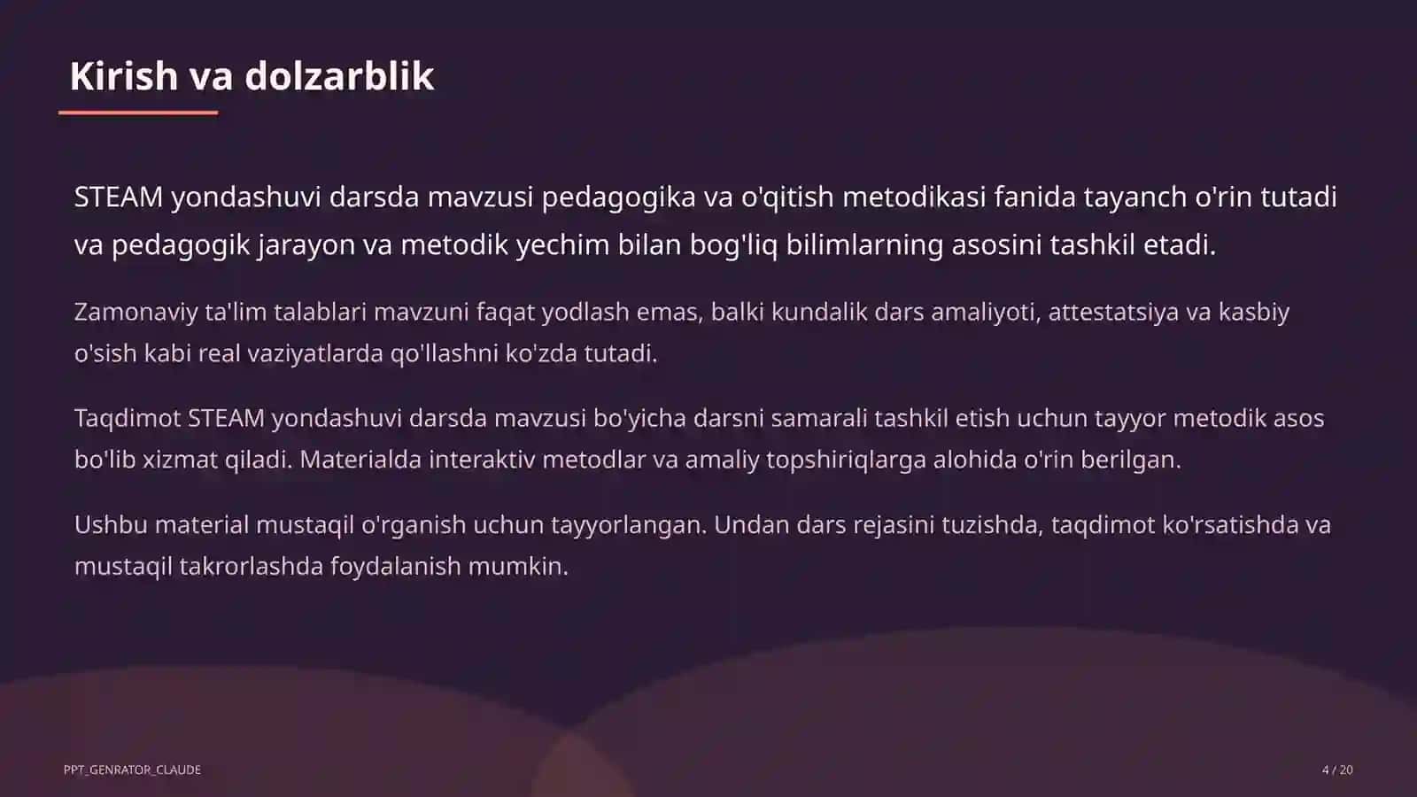 STEAM yondashuvi darsda 4